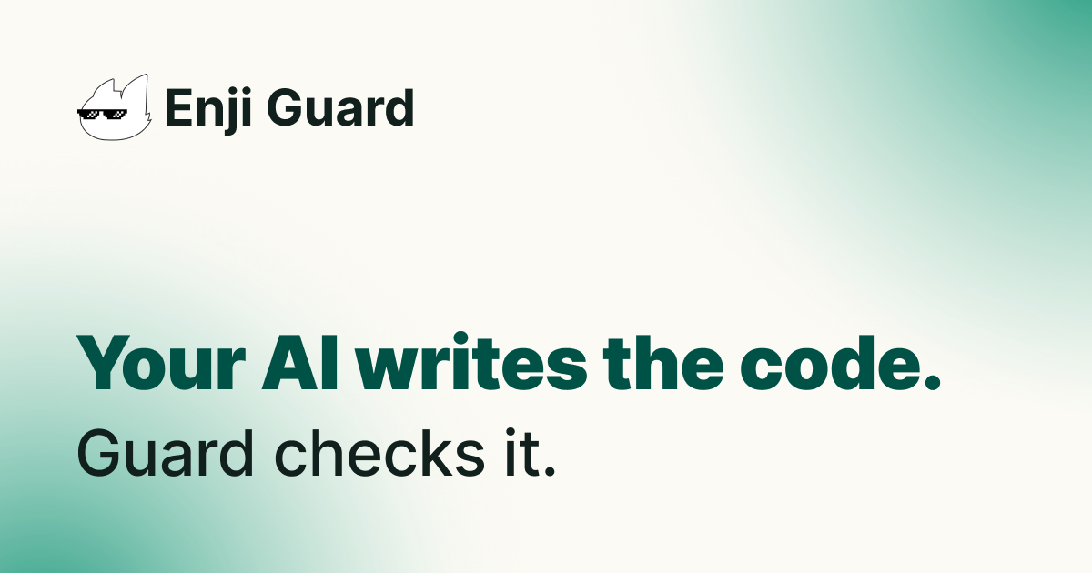 Enji Guard | Continuous AI Code Audit & Review for GitHub Repos